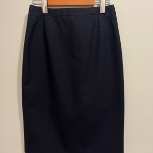 Hugo Boss Classic Navy Pencil Skirt